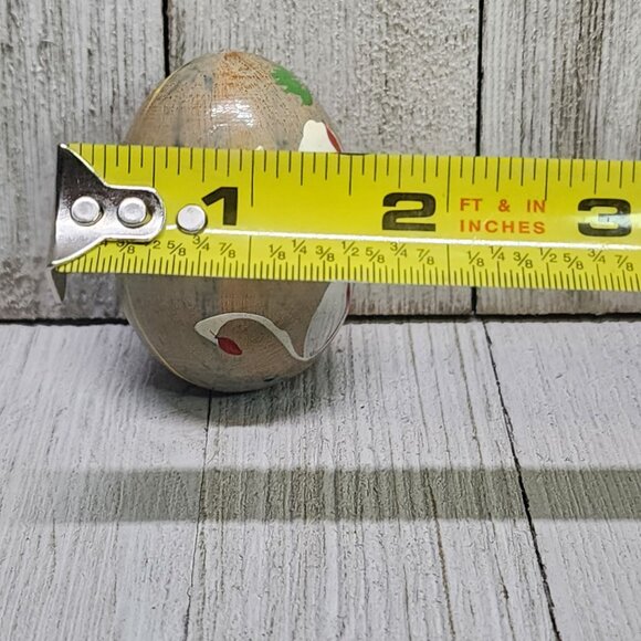 Hand Painted Swan Wooden Paperweight Home Art Decorative Collectible - Picture 6 of 7